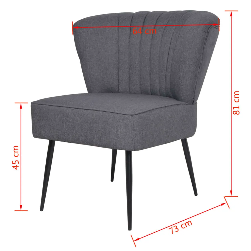 Chaise de cocktail gris foncé compacte pour optimiser votre petit salon - 10