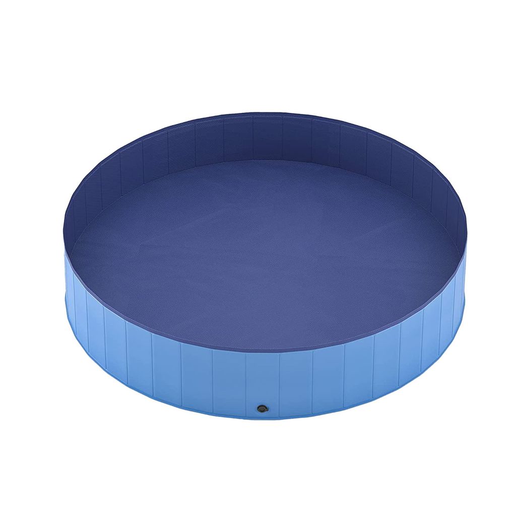 Faltbarer Hundepool, Haustier, zusammenklappbar, auslaufsicher, rutschfester Boden, Schwimmbecken, Sandkasten für Kinder, für den Innen- und Auß...