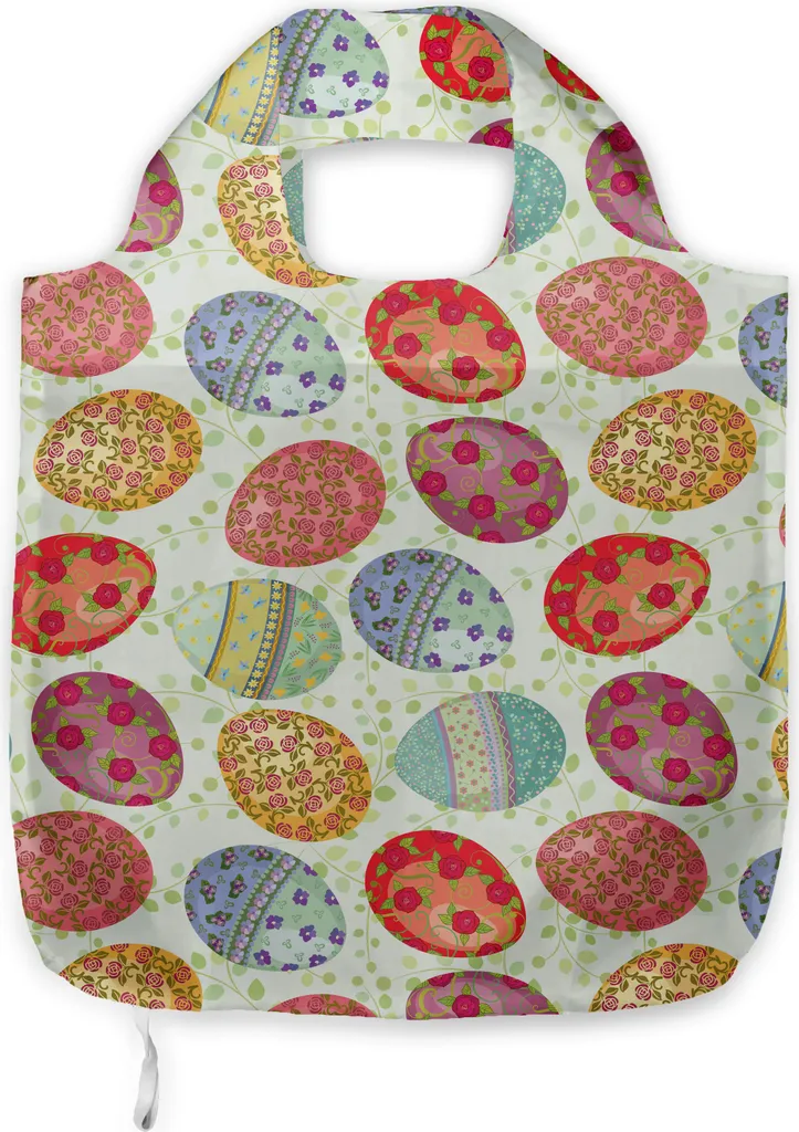 ABAKUHAUS Borsa di Pasqua Vintage Floreale - Shopper Tessuto Multicolore