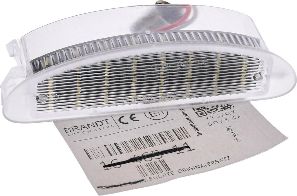 BRANDT AUTOMOTIVE Kennzeichenleuchte LED kompatibel mit Dacia Logan I X90 04-12 Sandero I B0 08-12 Renault Clio II 98-05 Twingo I C06 98-07