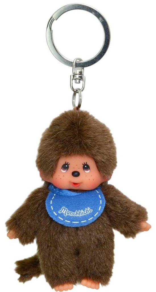 Junge blau Anhänger | 10 cm Monchhichi Sekiguchi | Produktbild 