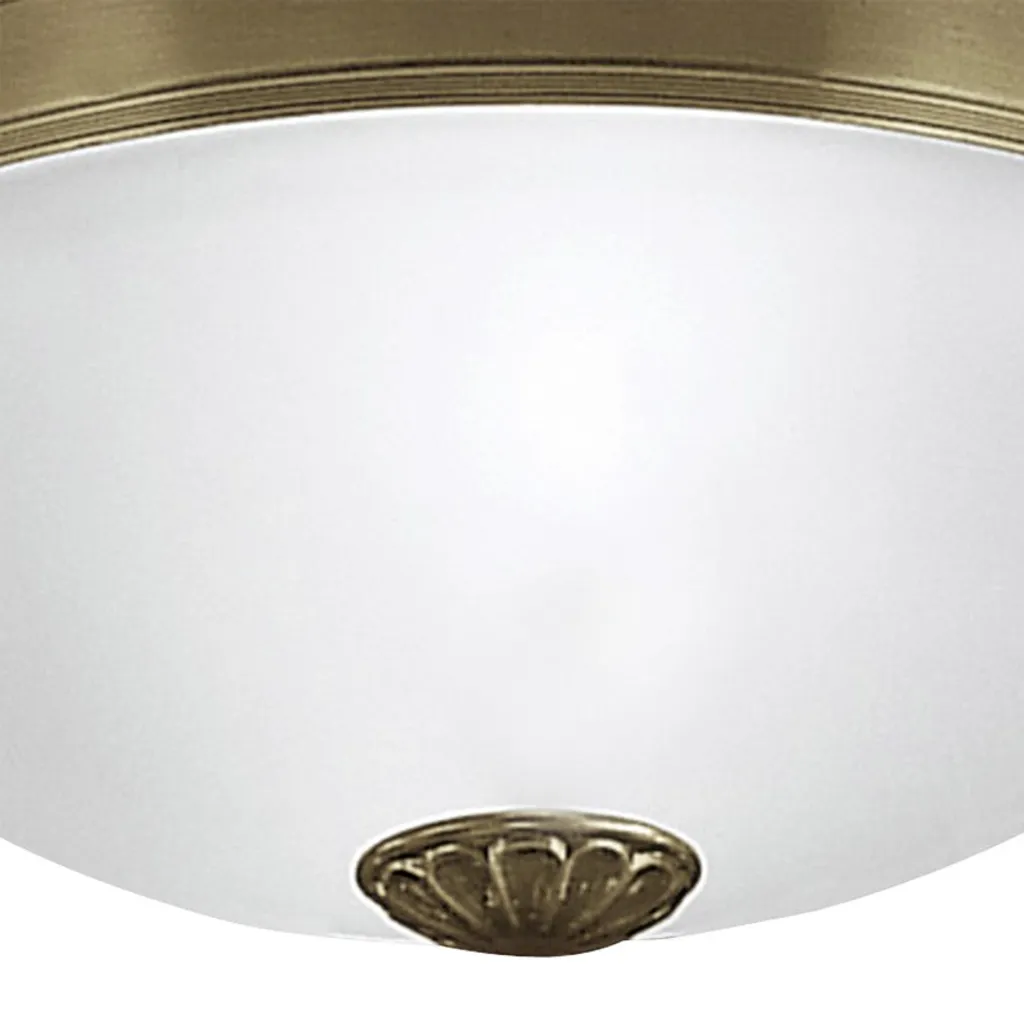 Plafonnier double E27 Imperial blanc bruni 31cm pour éclairage doux - 6