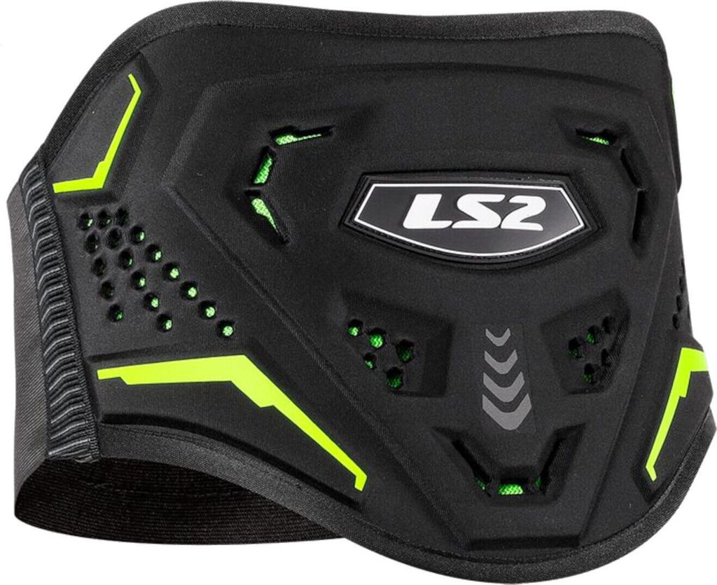 LS2 Koku breiter Nierengurt, schwarz/neon-gelb, 3XL/5XL
