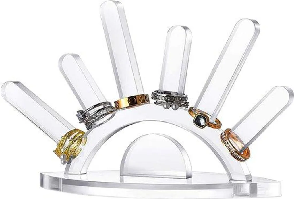 Organisateur à bijoux acrylique invisible avec supports multi-usage