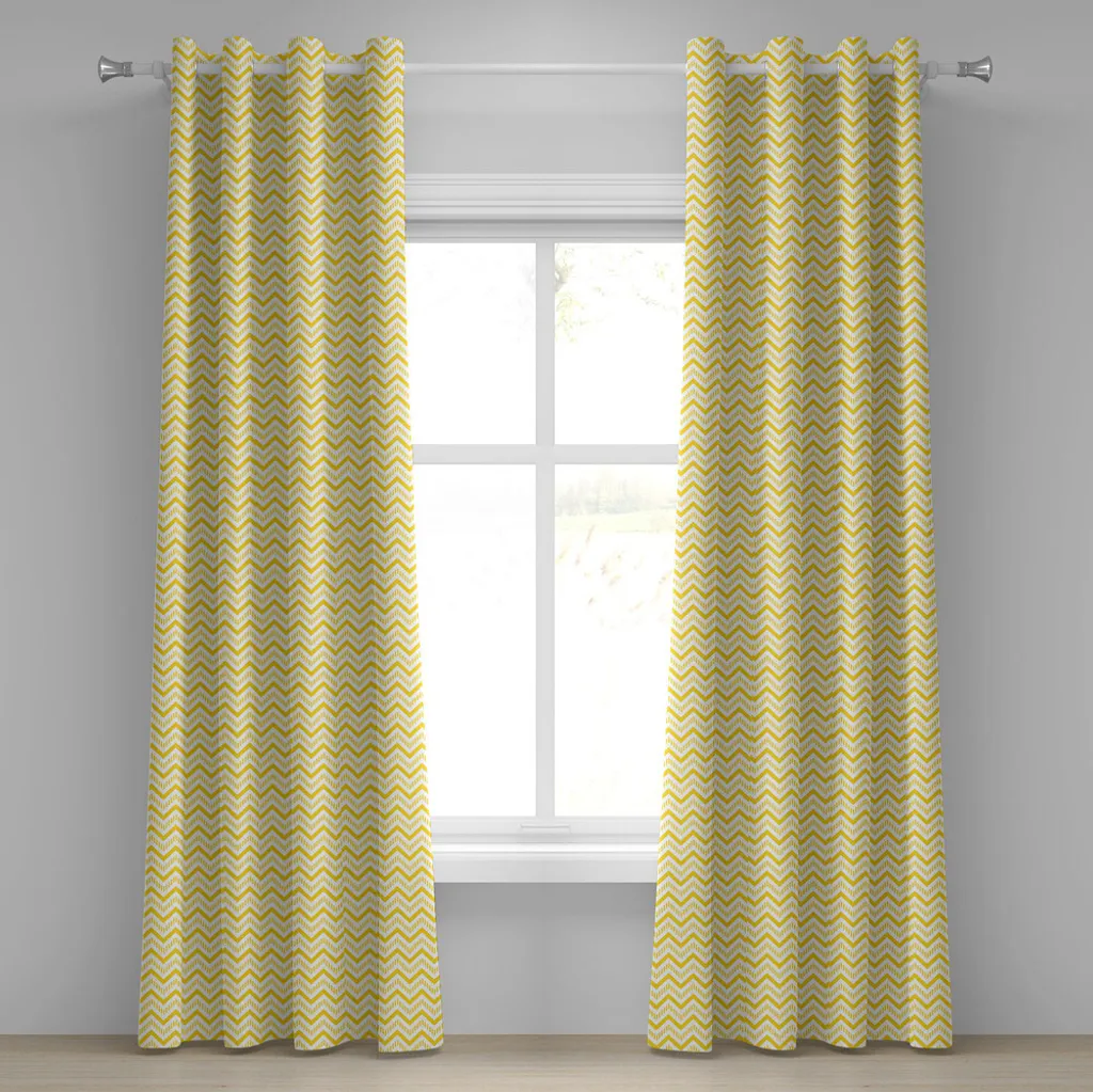 Tenda Satinata ED ENJOY HOME Con Occhielli, 140x240 Cm, Colore Giallo Senape, 100% Poliestere Certificato OEKO-TEX