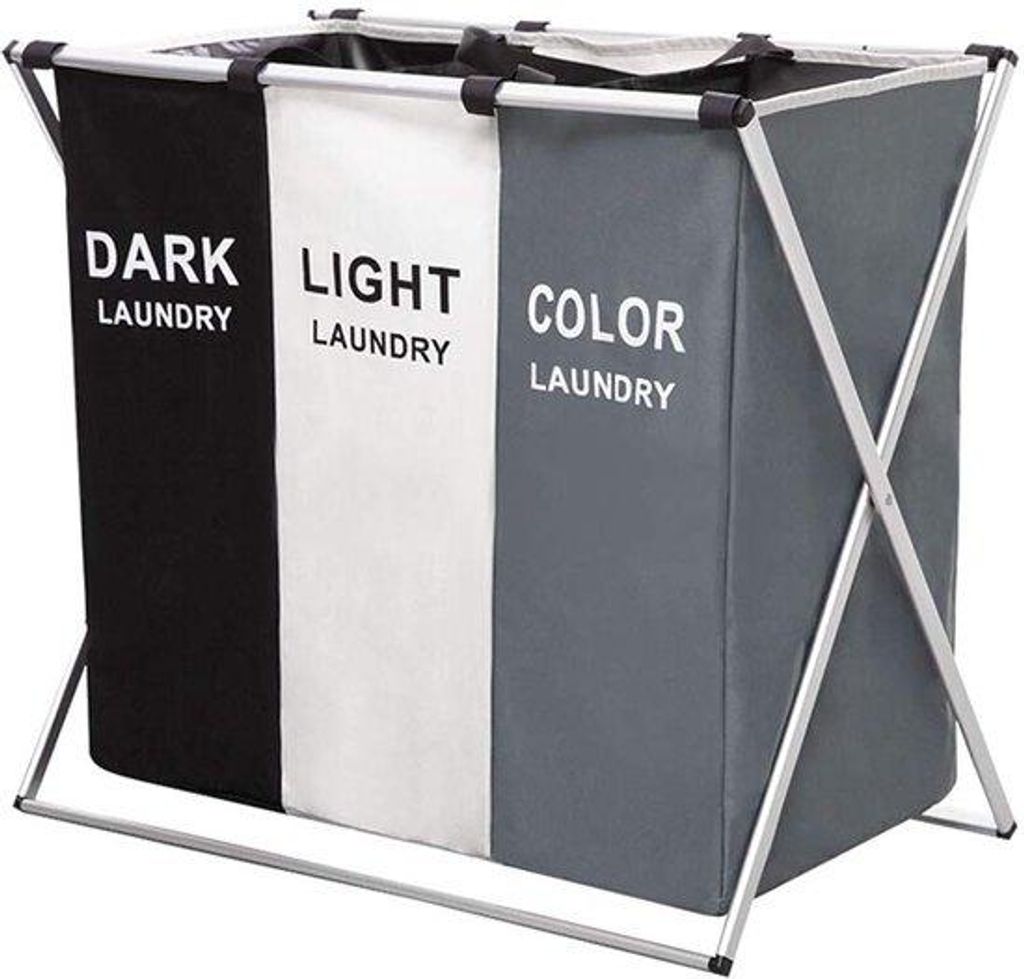 Große 3-Kompartiment-Waschtasche Wasserabweisendes Design Kompakter Aufklappbarer Stauraum Körpergröße Licht/donker/gefärbt (68 * 38 * 60 cm, ...