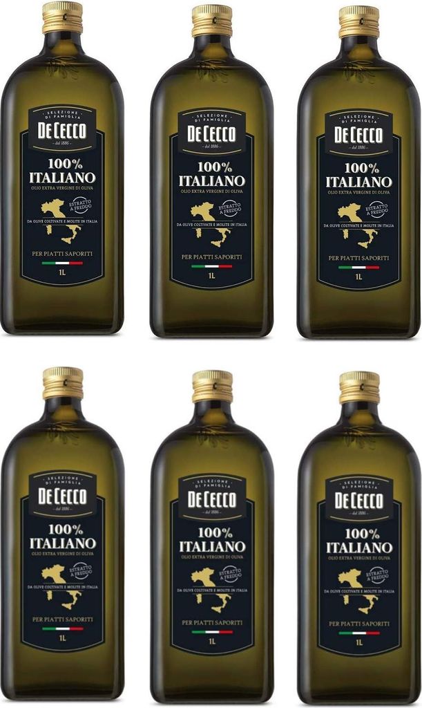 6x De Cecco 100% Italiano olio Extra vergine Natives Produktbild 