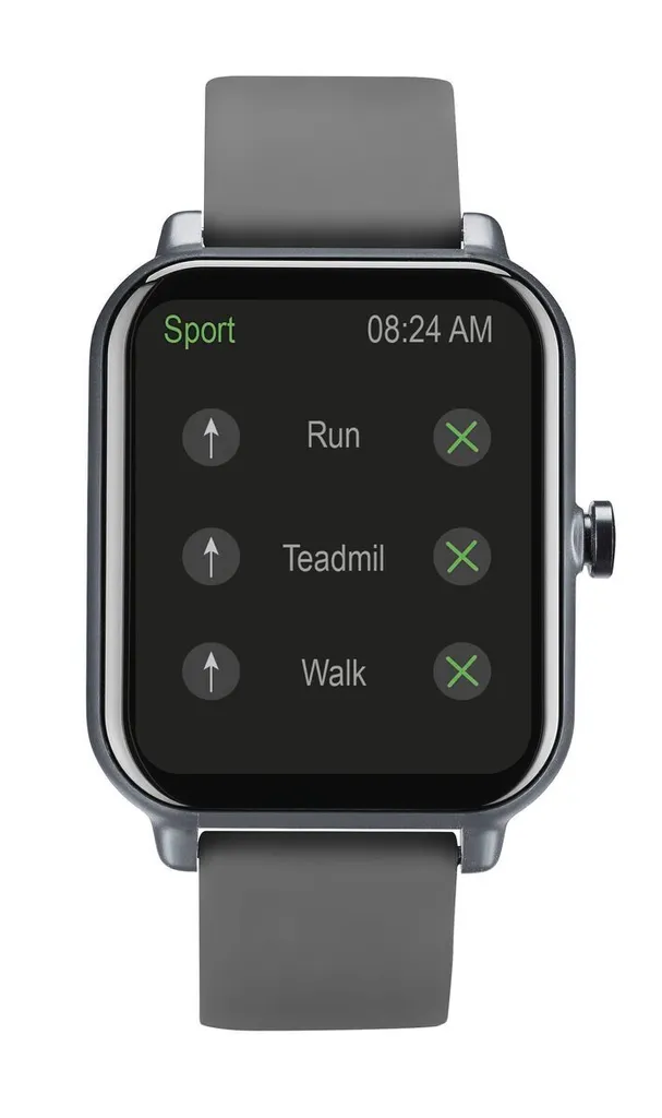 Cellularline ION Montre Intelligente Bluetooth avec App Dédiée Noire