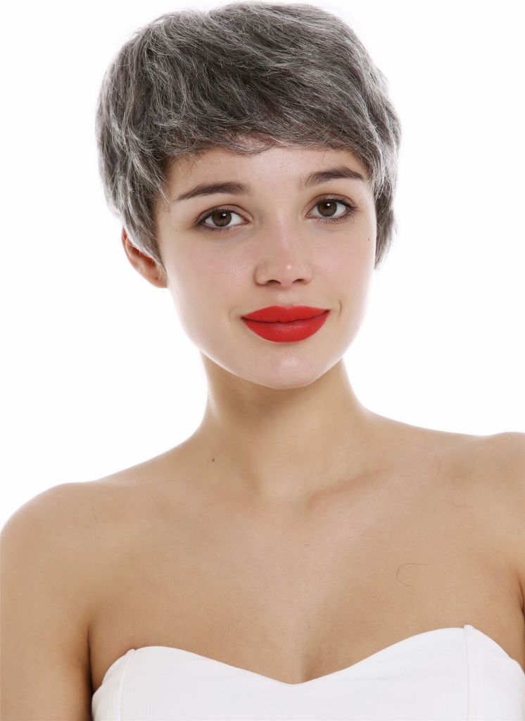 WIG ME UP Perücke Echthaar Damen Herren kurz Bowl Cut Produktbild 