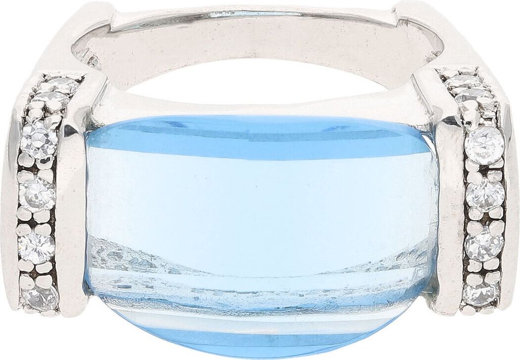 JuwelmaLux Ring 925/000 Sterling Silber mit synth Zirkonia JL30-07-3108 52