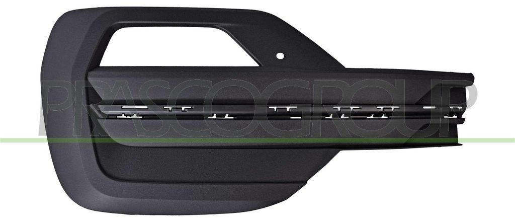 PRASCO Lüftungsgitter Grill Stoßfänger für VW Transporter VI Bus (SGB, SGG, SGJ) Schwarz