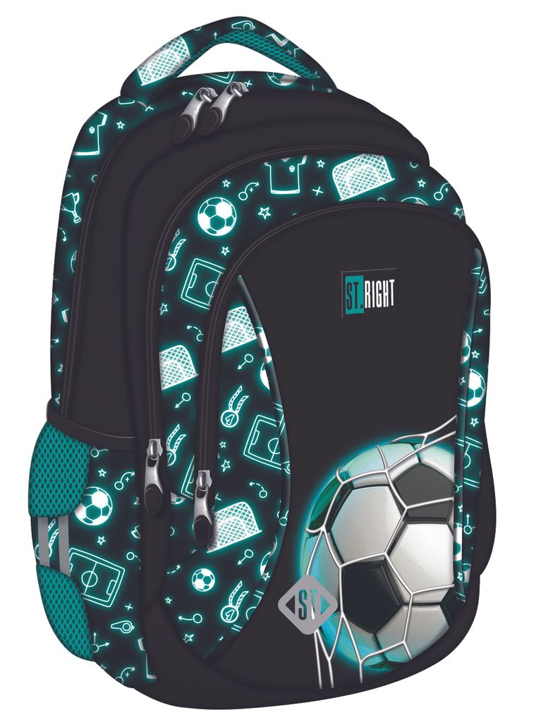 Sac à dos 3 compartiments Neon Football St.Right Majewski Image du produit 