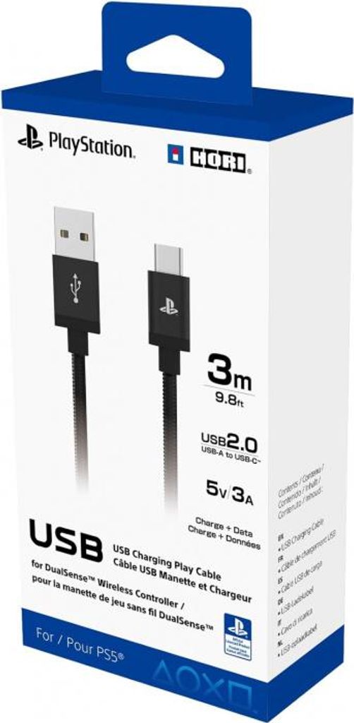 Cavo di ricarica USB PS5 3m HORI - (SONY® PS5 Hardware / Immagine del prodotto 