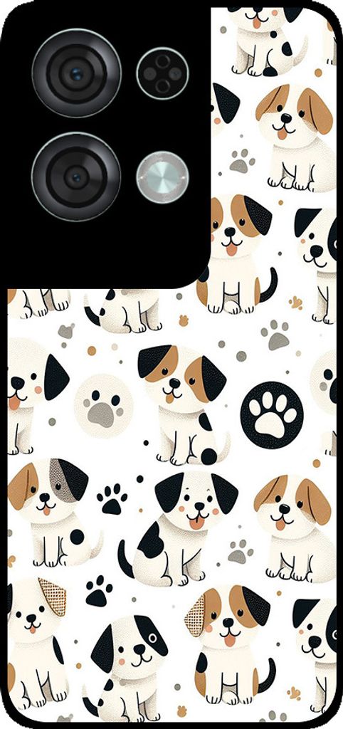 Smartphonica Telefon Fall geeignet für Oppo Reno8 Pro mit Hund drucken - TPU zurück Abdeckung Fall Hund Design