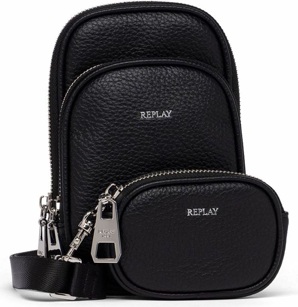 REPLAY Umhängetasche Crossbody Bag Black schwarz
