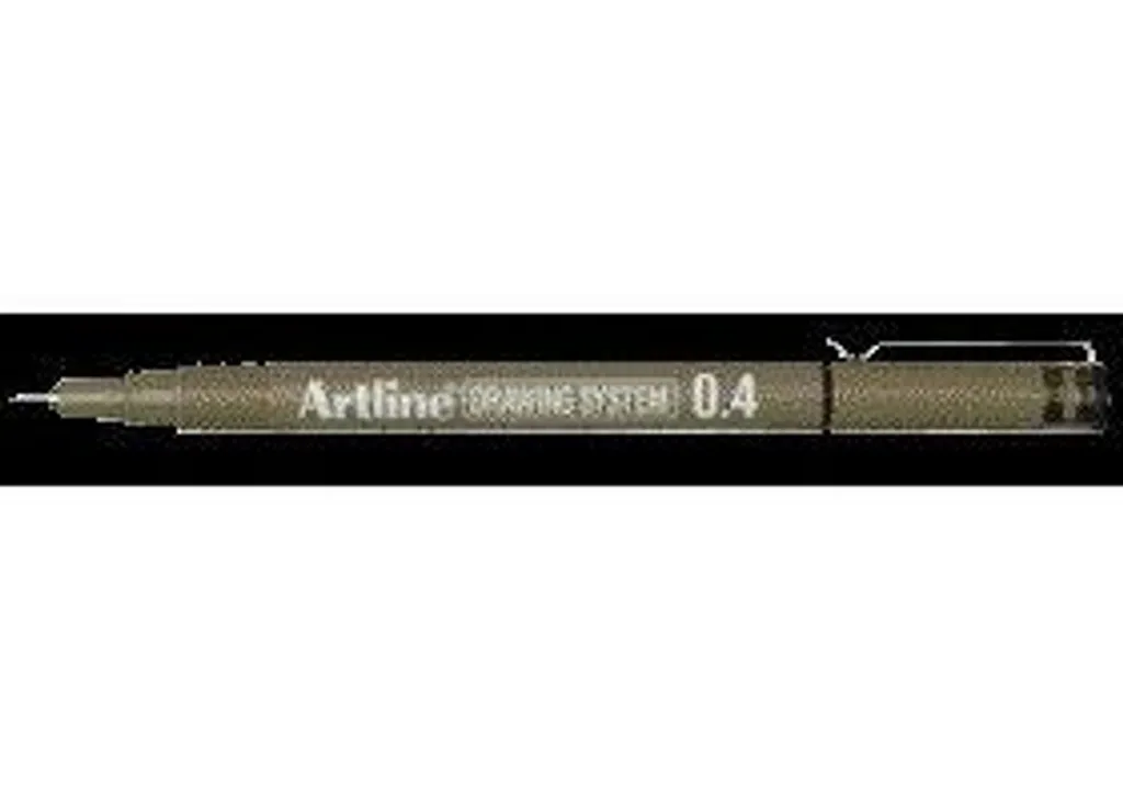 Feutre technique 0,4 mm pointe fine noir Artline haute précision x12