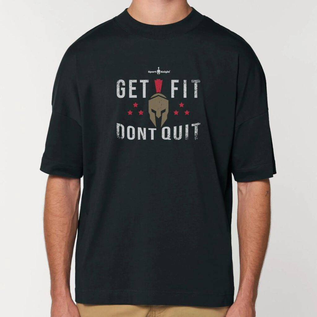 Sport-Knight Herren Oversize T-Shirt "Get Fit Dont Quit"
