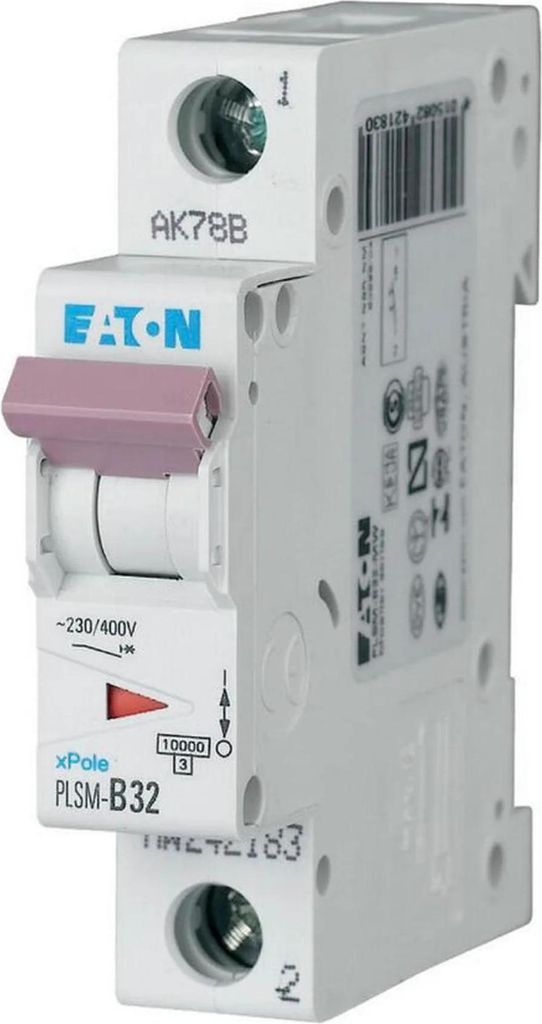 Eaton LS-Schalter 10kA C 32A/1pol 1TE Eaton PLSM-C32-MW, 1 Produktbild 