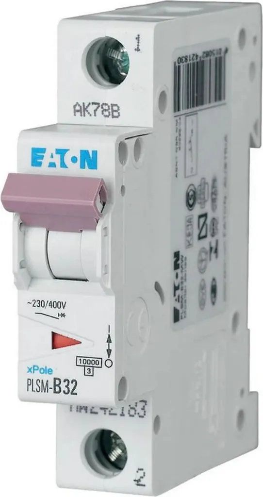 Disjoncteur de Protection Magnétothermique Eaton 32A Courbe C 10kA