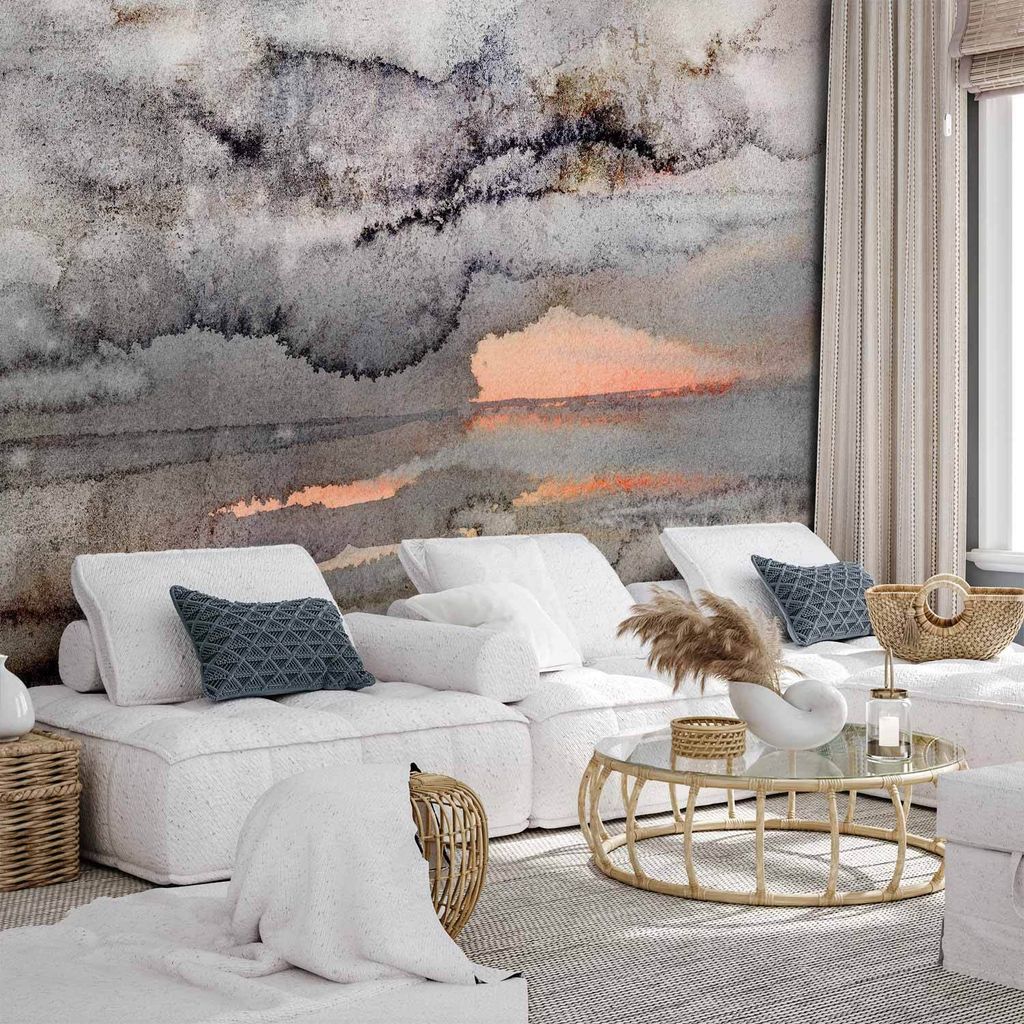 Vlies Fototapete - Connected Clouds 100x70 cm Abstrakt f-C-0465-a-a