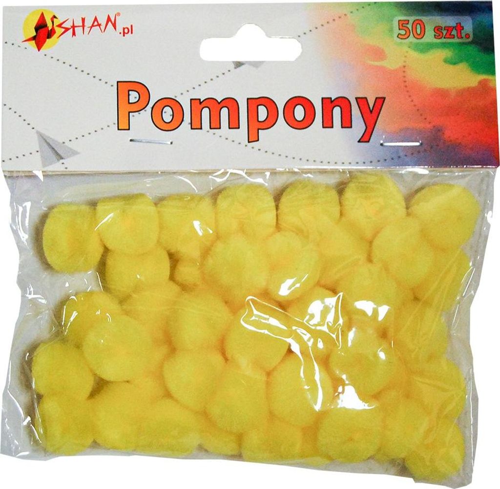 Gelbe Pompons 50 Stück Shan SP11