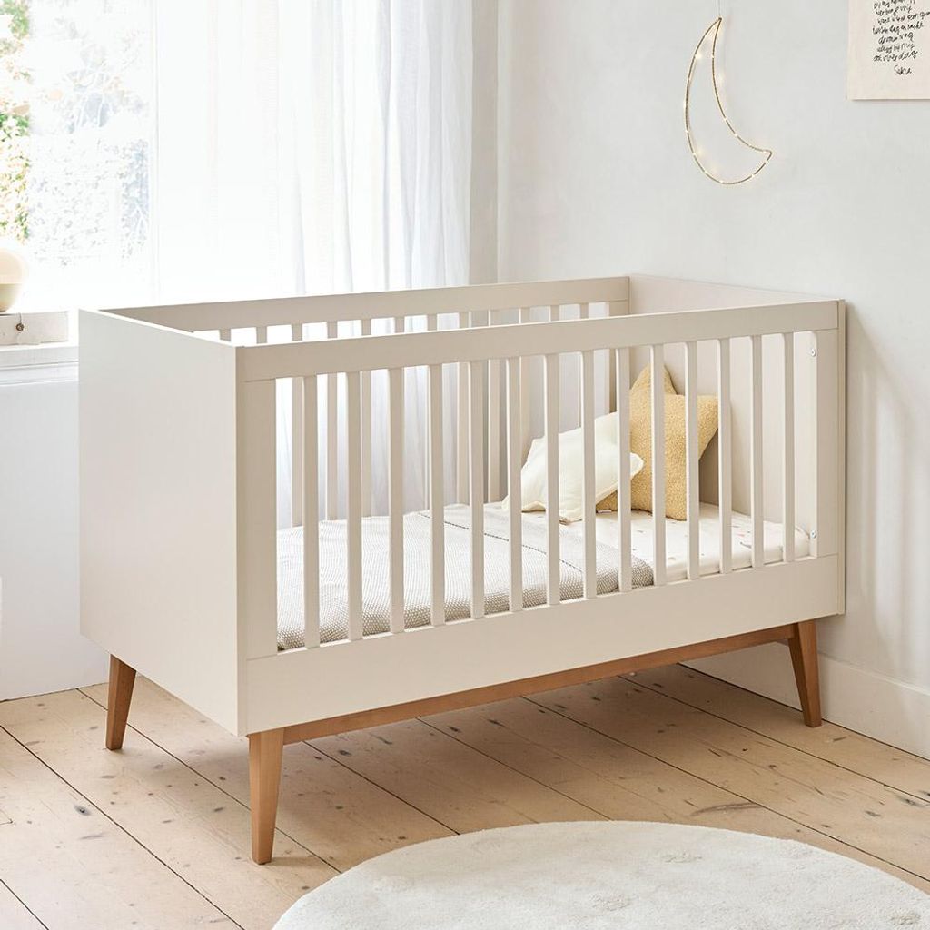 Petite Amélie Mitwachsendes Babybett «Amande» - 70 x 140 cm | Greige