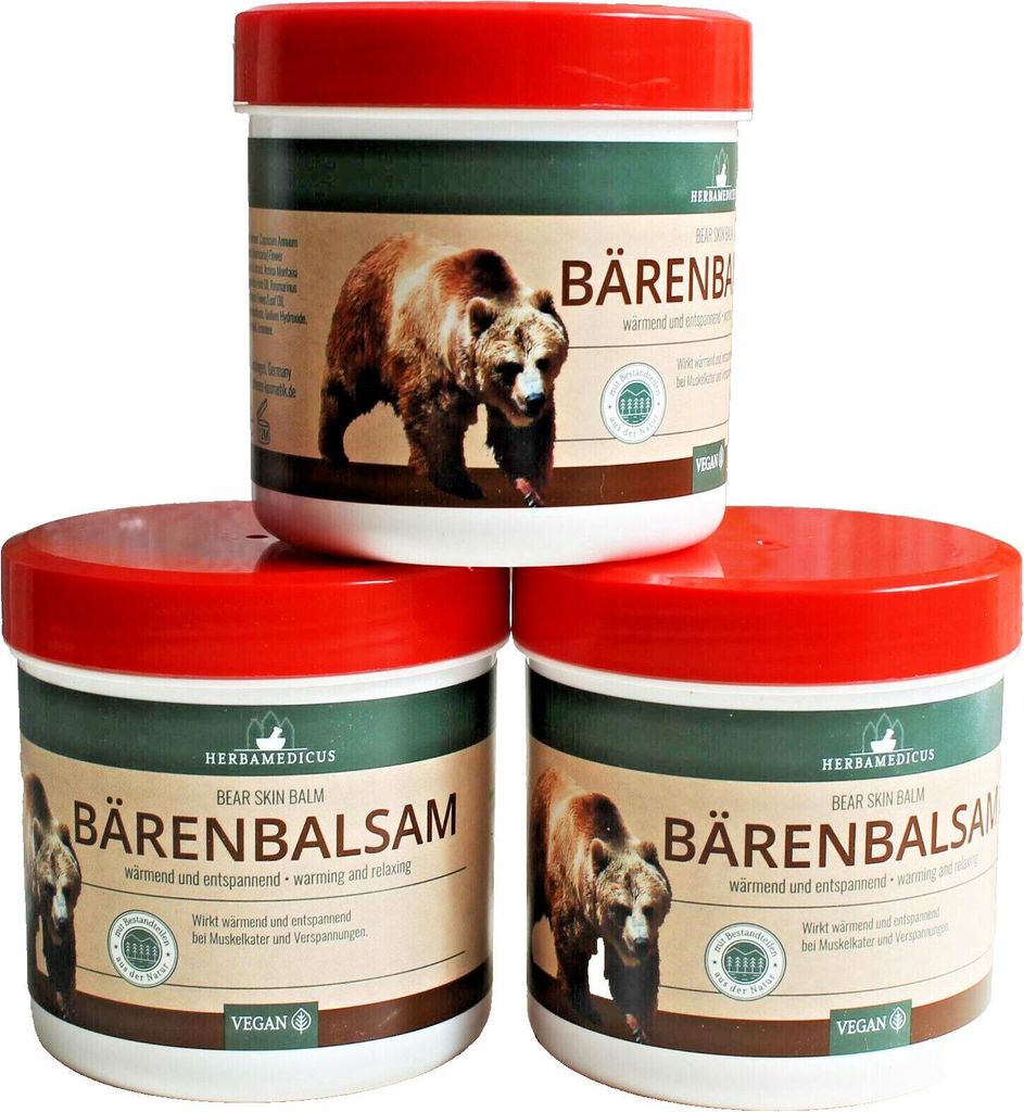 3 St. Herbamedicus Bärenbalsam 250 ml wärmend & entspannend Produktbild 