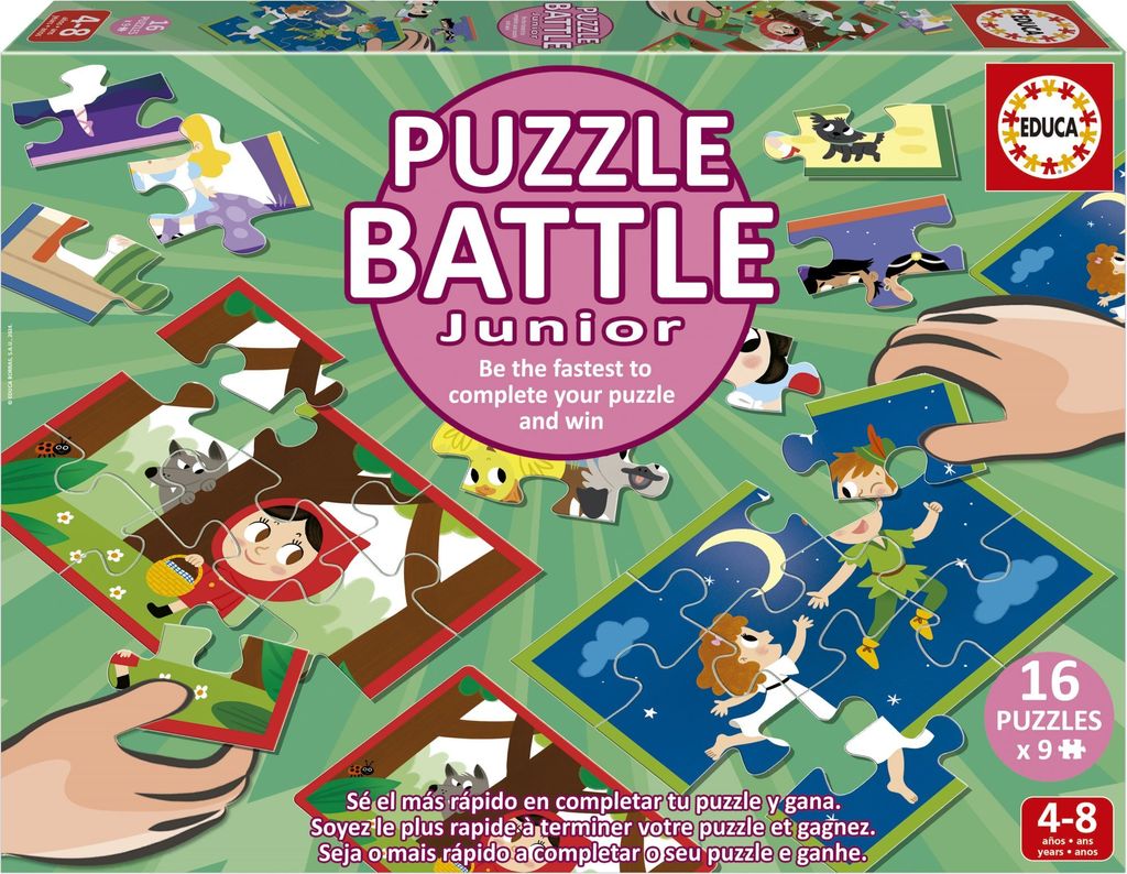 Puzzle - EDUCA - Battle Jr Contes - 16 Rtsel