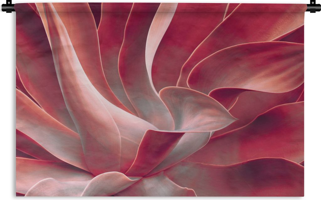 MuchoWow Wandteppich Wandbehang Stillleben - Blätter - Pflanze - Rosa 120x80 cm Tapisserie Dekoration Wandtuch - Wanddekorationen - Wandtücher