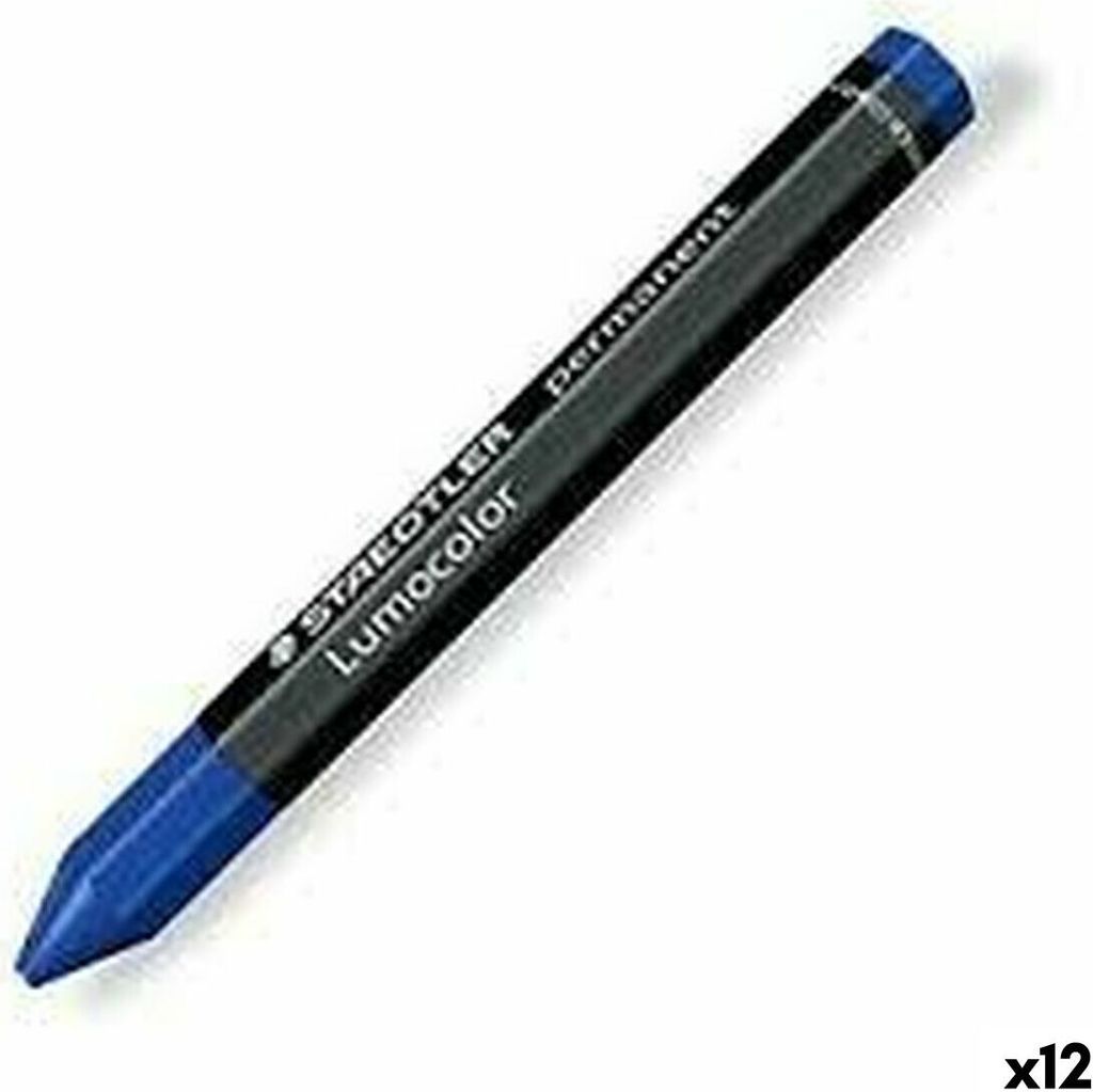 Wachs Staedtler Lumocolor 236-3 Blau (12 Stück)