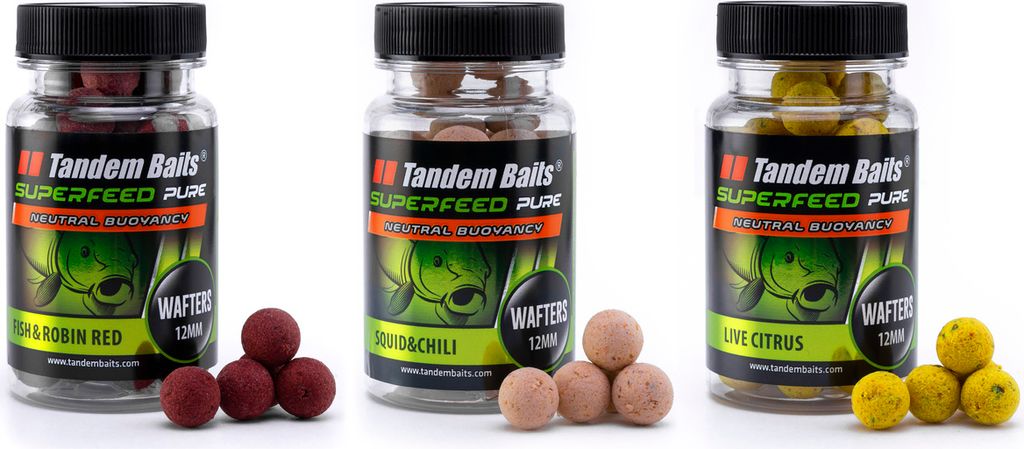 Tandem Baits 3er-Pack SuperFeed Pure Wafters ASH Flavour Mix, Karpfen Angeln ohne Mühe, Köder Große-Fische-Angeln, Karpfenzubehör Profis & Hobb...