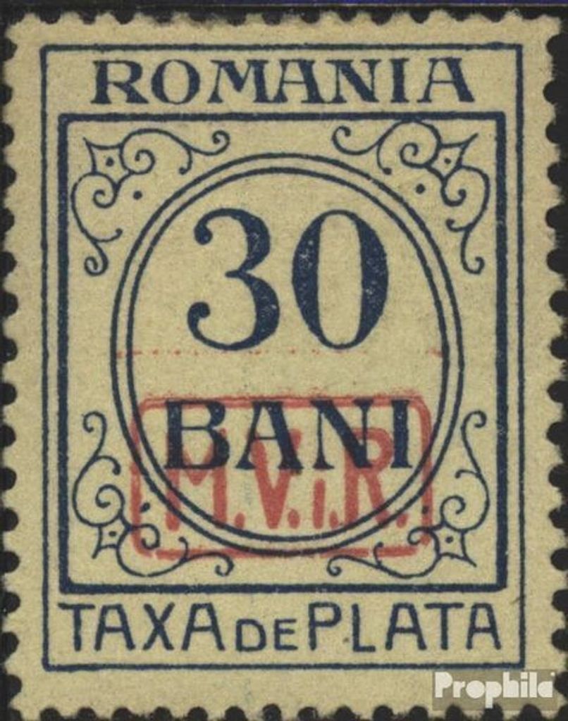 Briefmarken Dt. Militärverw. Rumänien 1918 Mi P4 postfrisch Ziffernzeichnung