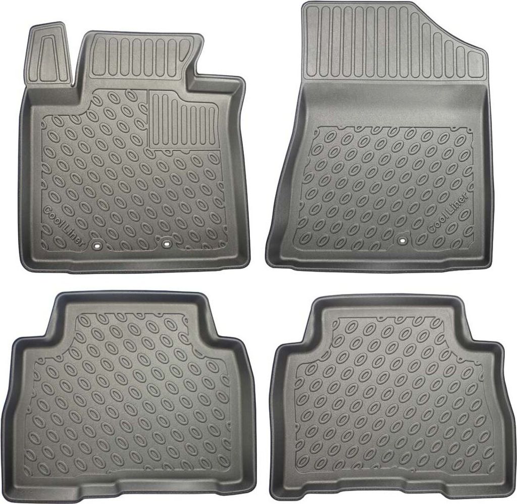 Z441057 TPE-Gummifußmatten kompatibel mit Kia Sorento II Facelift 5 / 7 seats SUV/5 10.2012-01.2015