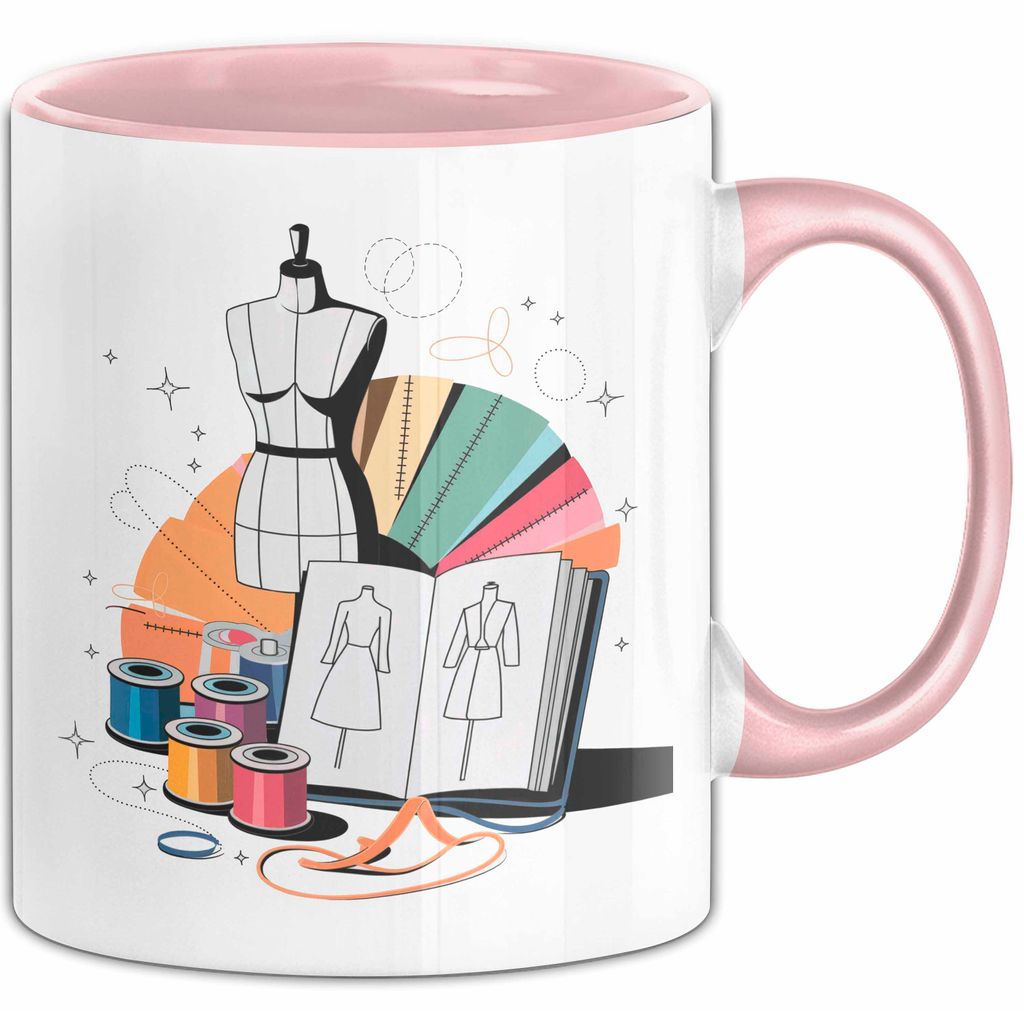 Modedesigner Tasse Geschenk Lustige Geschenkidee Spruch Für Stil Kreative (Rosa)