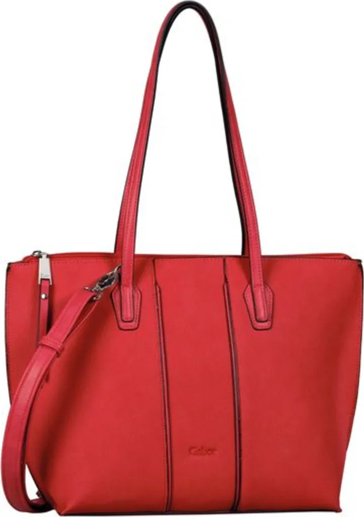 Sac rouge Gabor finition simili cuir de qualité avec bandoulière réglable