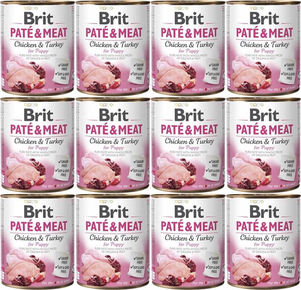 BRIT Pastete & Fleisch Welpenhuhn - Nassfutter für Hunde - Produktbild 