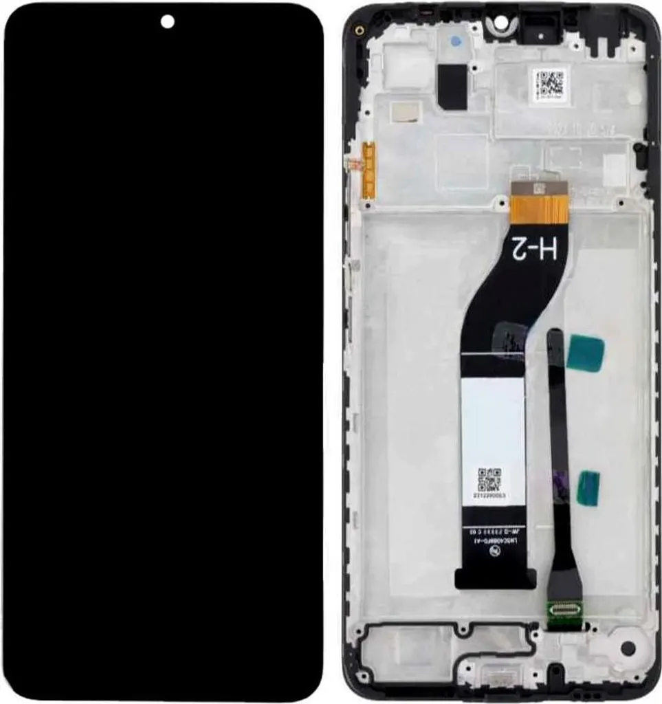Bloc Écran Complet Noir pour Redmi 13C et Poco C65 avec Tactile HD