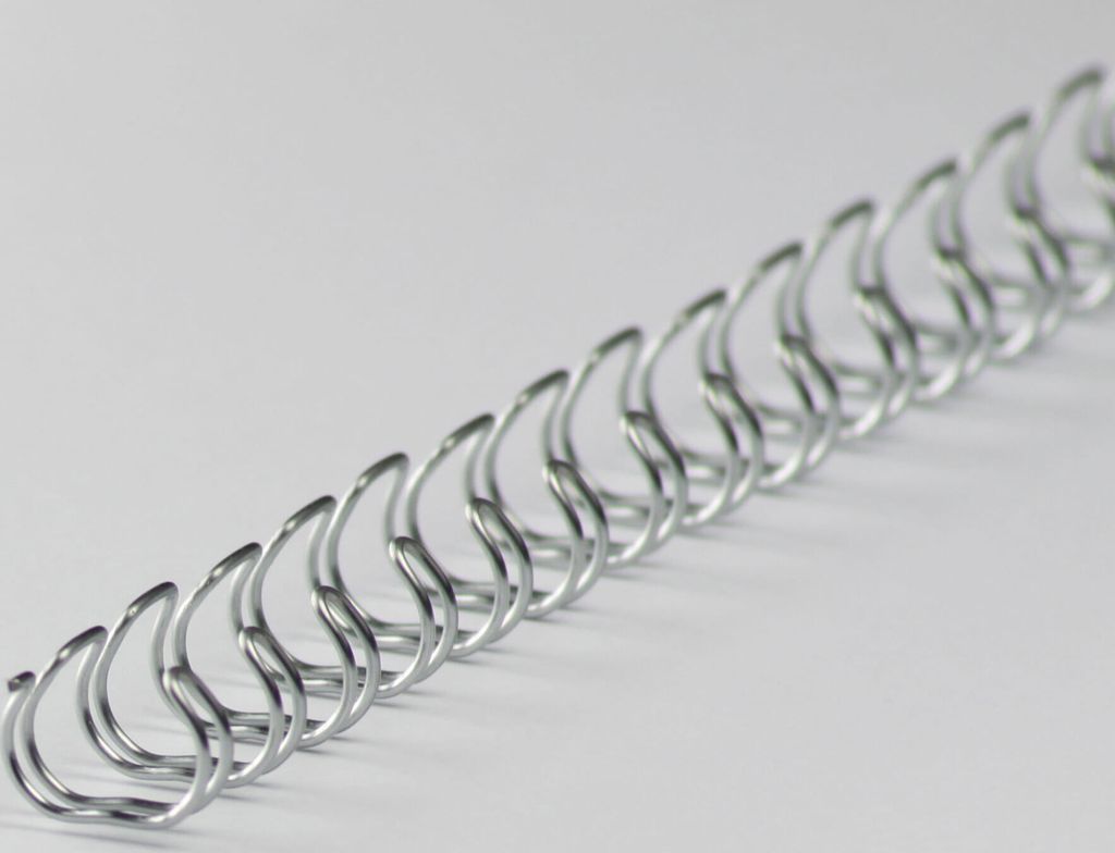 100 LMG Drahtbinderücken silber für 30 Blatt Produktbild 
