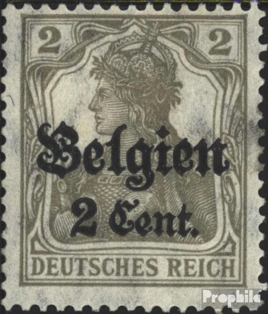 Briefmarken Dt. Landespost in Belgien 1916 Mi 10 postfrisch Germania