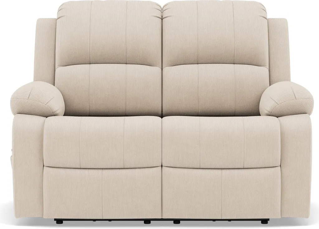 Petit canapé 2 places relax électrique beige Armand pour salon cocooning
