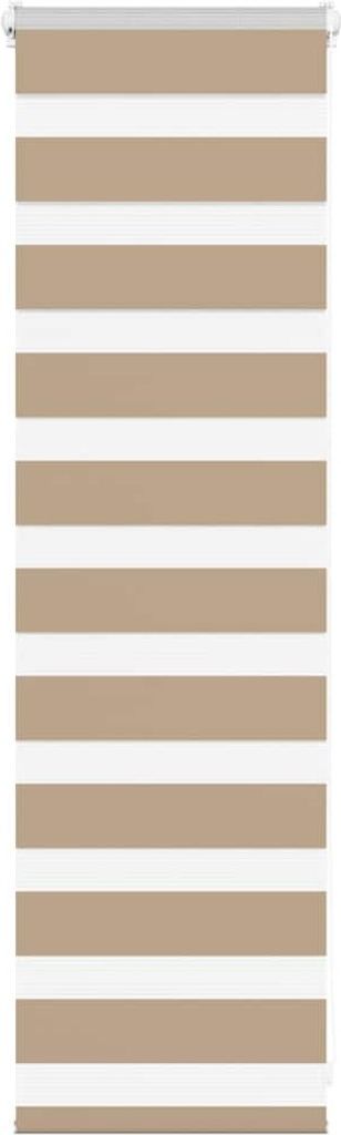 Doppelrollo Sandbraun 40x100 cm Stoffbreite 35,9 cm Polyester