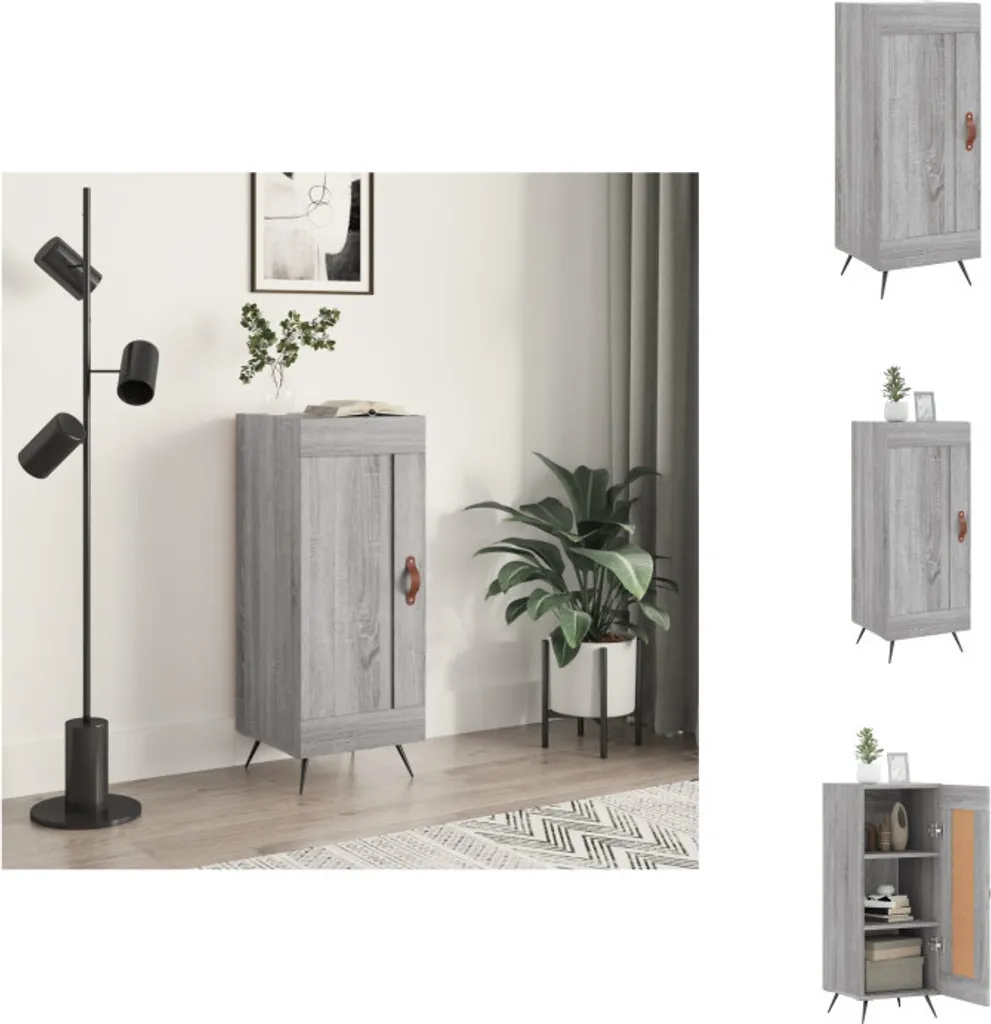 vidaXL Sideboard Grigio Sonoma 34,5 cm - Valorizza i tuoi Ambienti