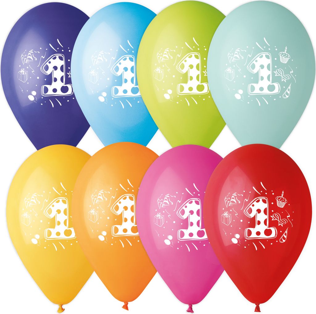 Karaloon 8 Ballons / Balloons "1"