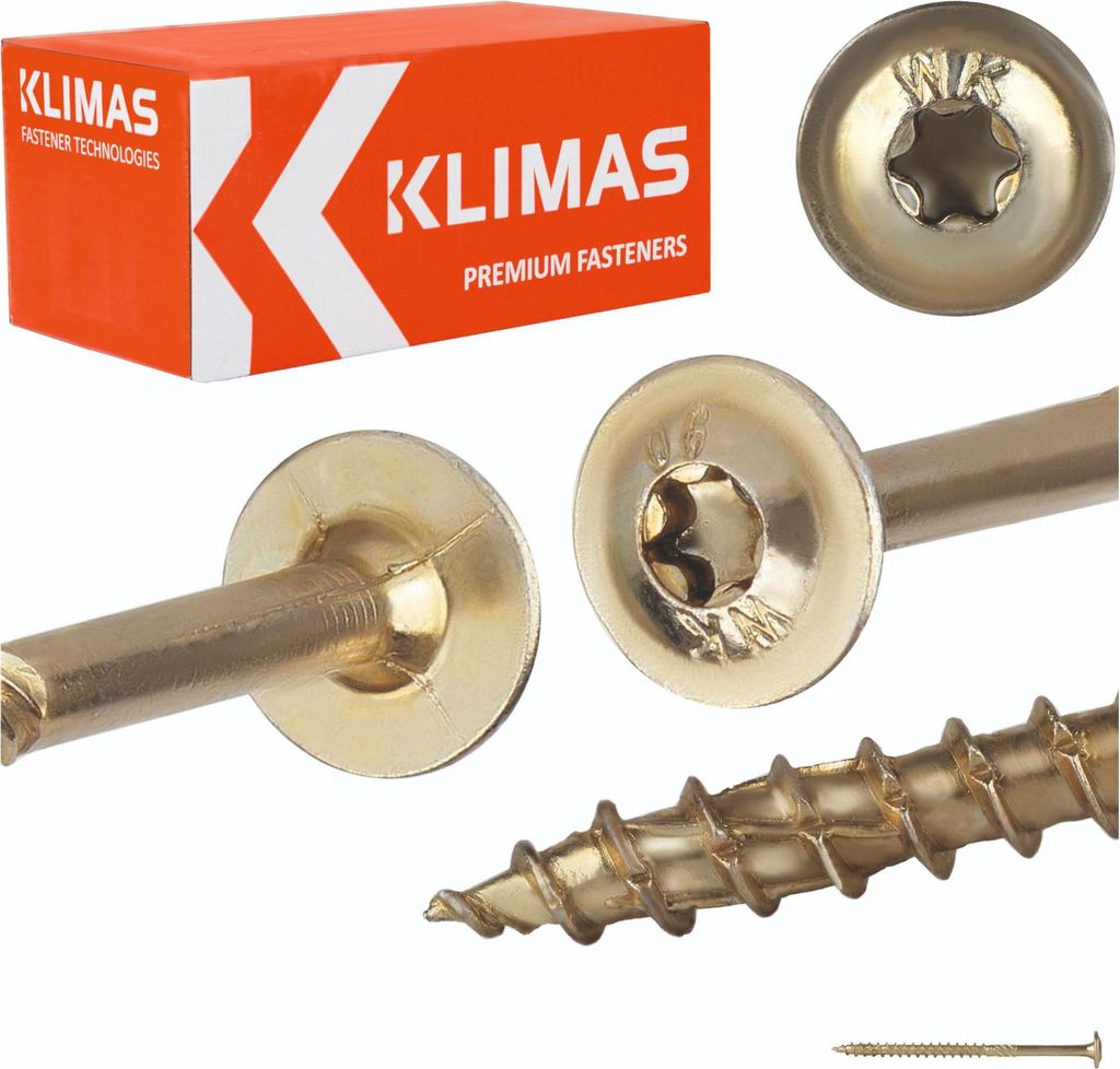 Viti da carpenteria TORX Klimas WKCP 6x100 100 pz Immagine del prodotto 