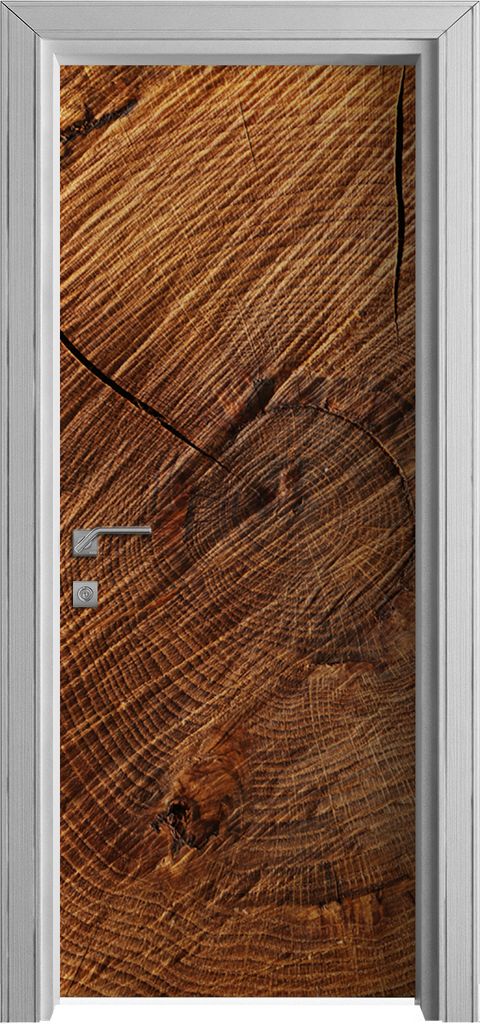 Tür Selbstklebende 80x210 cm Türfolie Türtapete Klebefolie - Holz Stamm