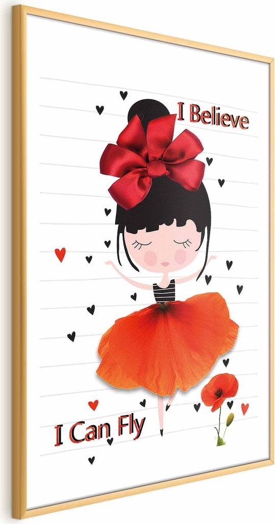 Posterpapier Poster - I Believe I Can Fly 21x30 cm Für Kinder h-C-0065-ao-a