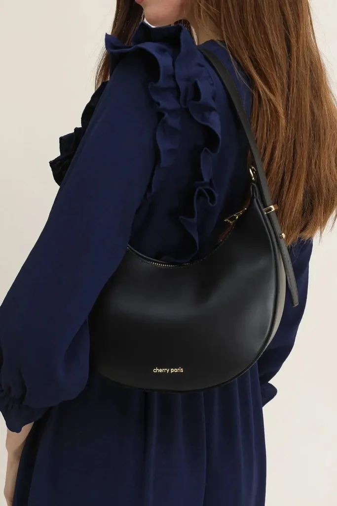 Borsa Nera Cherry Paris 4094 Orlane - Look Grintoso in Pelle - 4