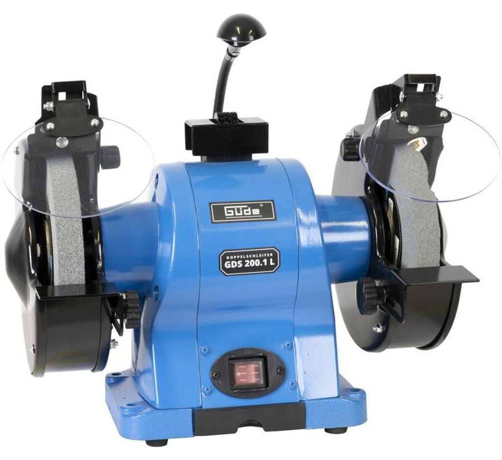 GÜDE Doppelschleifer Schleifer Schleifmaschine LED Licht 520 Watt GDS 200.1 L
