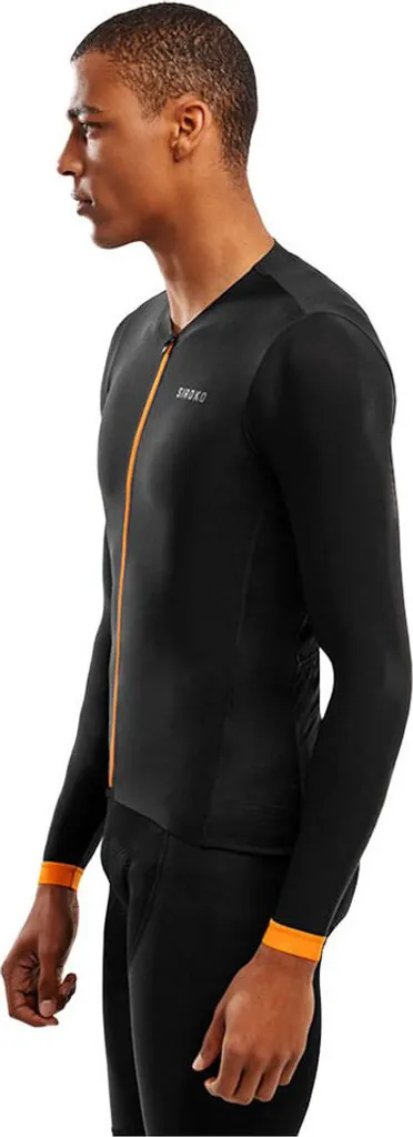 Maillot de Cyclisme Manches Longues Noir Homme Siroko SRX Pro Taille S