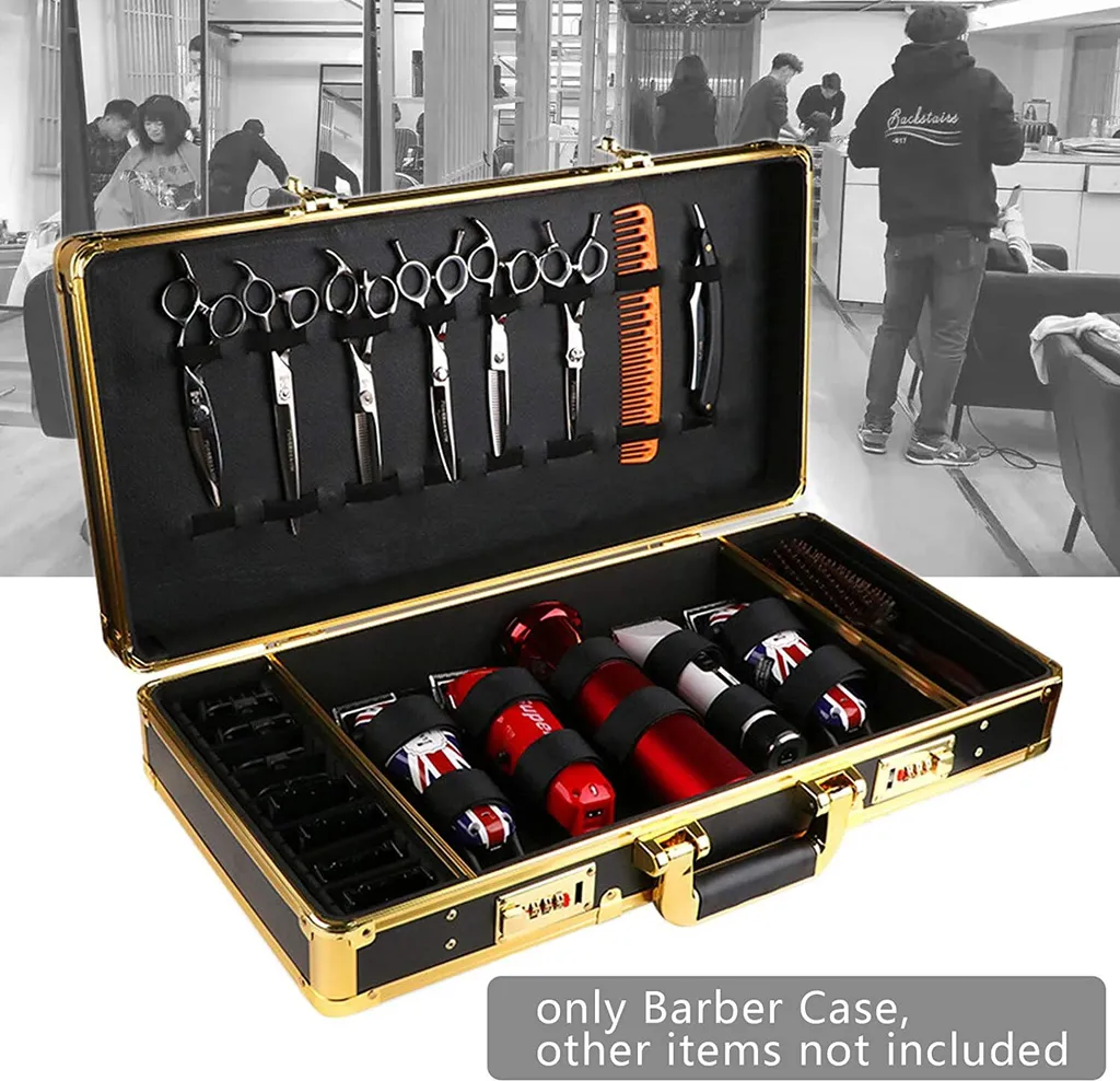 Sac à dos coiffeur noir Mallette Barber de rangement pour salon - L